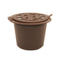 Capsule Cup Coffee Filter With Recirculating Plastic Shell