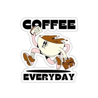 Coffee Everyday Kiss-Cut Stickers for Tumblers, Bottles, Mugs, Cute Sticker Pack