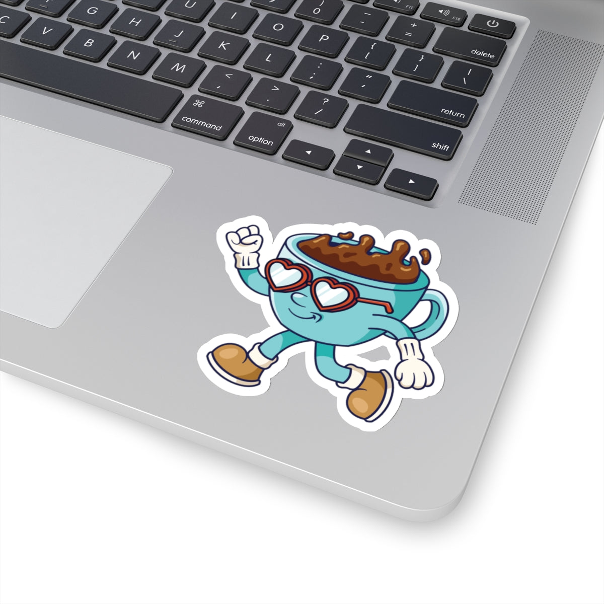 Coffee Love Kiss-Cut Stickers, Run Sticker, Cute Sticker, Laptop Decal, Planner