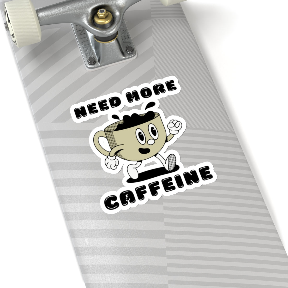 Need More Caffeine, Kiss Cut Coffee Stickers, Decals, Coffee Lover Gifts