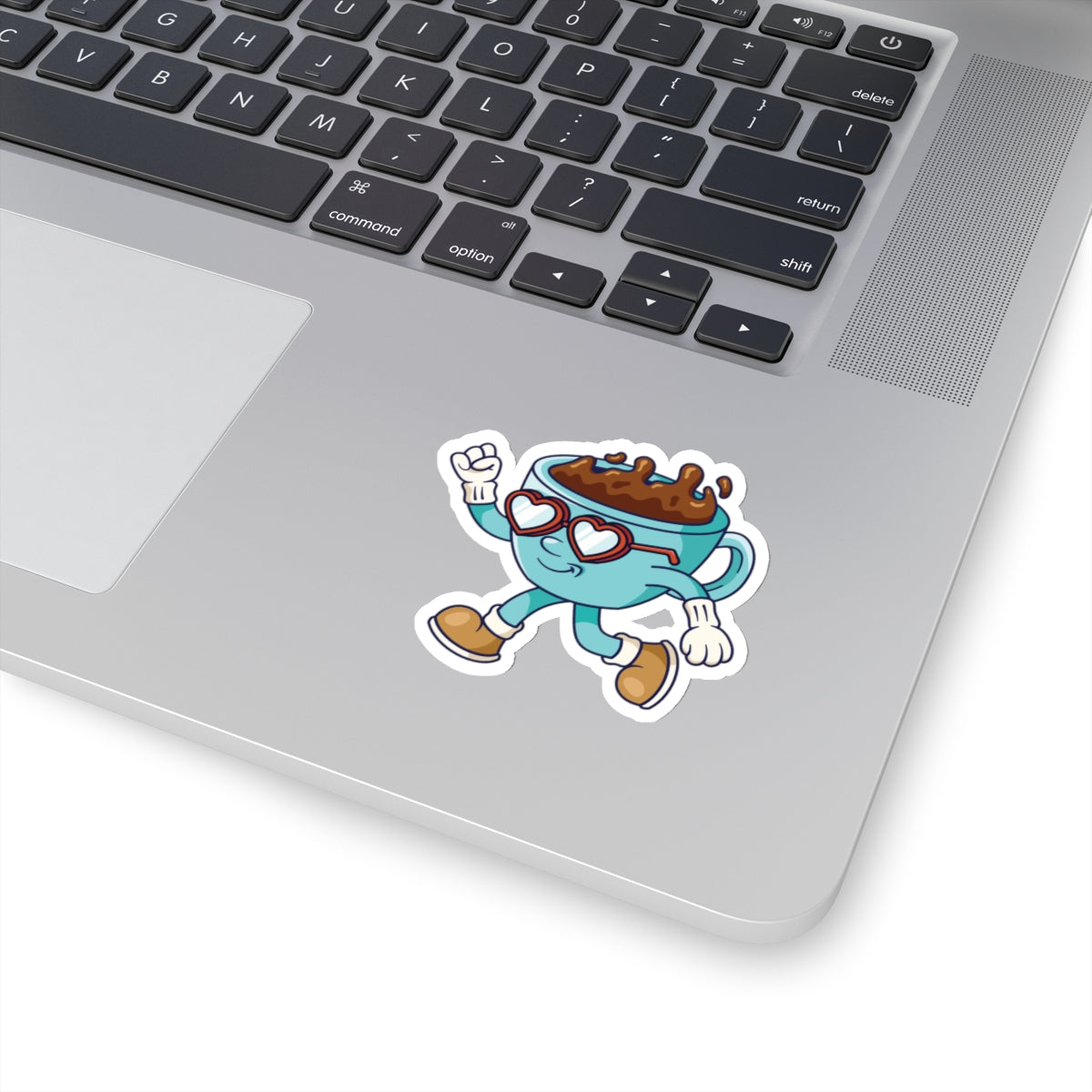 Coffee Love Kiss-Cut Stickers, Run Sticker, Cute Sticker, Laptop Decal, Planner