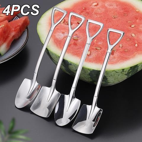 Ice Cream Flat Tip Spoon Coffee Watermelon Spoon